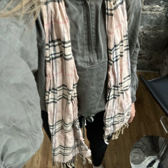 Roots scarf plaid pink - Picture 2 of 4